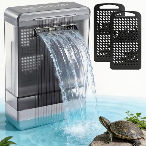 Aquarium Filter with U-V Light, Turtle Tank Filter for Up to 40 Gallon by REPTITRIP