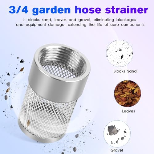 Garden Hose Strainer - 25MM Inlet Suction Strainer Mesh Filter Compatible with Livewell Pump Hose Water Filter for Irrigation Garden High Pressure Washer - 2 Pack - Image 5