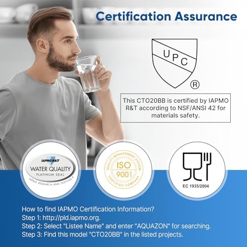 PUREPLUS 10"x4.5" Whole House Water Filter Kit, Carbon Block & Iron Reduce - Image 6