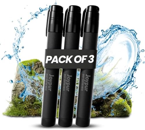 Portable Water Filter Straw Survival, Essential Camping & Hiking Gear, Water Purification Straw for Travel, Biking and Emergency Preparedness by Joypur