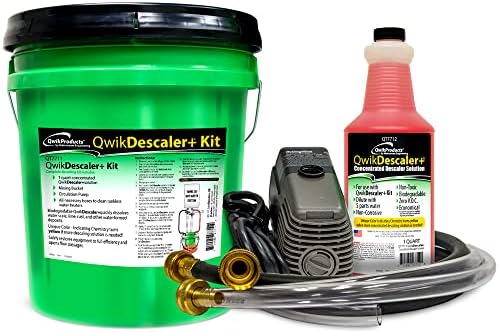 QwikDescaler+ Concentrated Tankless Water Heater Descaler Solution (Kit) by QwikProducts