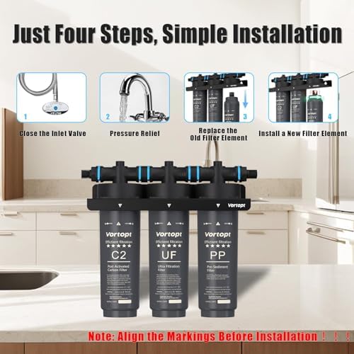 Vortopt F02-C2/UF/PP Under-Sink & Countertop Filtration, NSF Certificated - Image 6