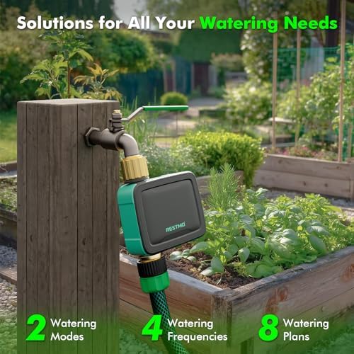 RESTMO WiFi Smart Sprinkler Timer with APP Remote Control for Garden Hose - Image 3