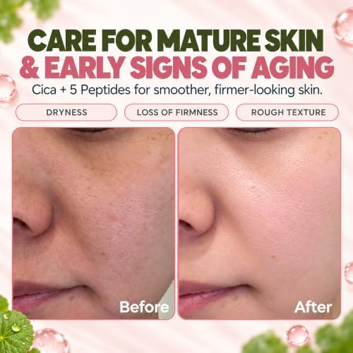 Cica Exosome & 5 Peptide Cream- Soothing, Brightening & Firming for Sensitive Skin, Dermatologically Tested, Lightweight, Korean Skincare, Fast-Absorbing Hydration, 50ml / 1.7 fl.oz - Image 3