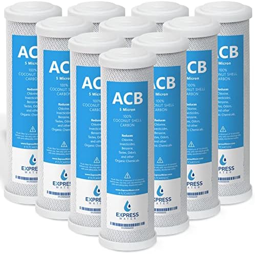 Express Water FLTCAR0510C Carbon Block Filter Replacement, 5 Micron, 10 in. by ExpressWater