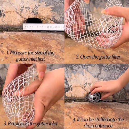 Metal Aluminum Filter Meshes Gutters Debris Mud Trap Guards Drain Pipe Covers Downpipe Guttering Systems Drain Pipe Covers - Image 3