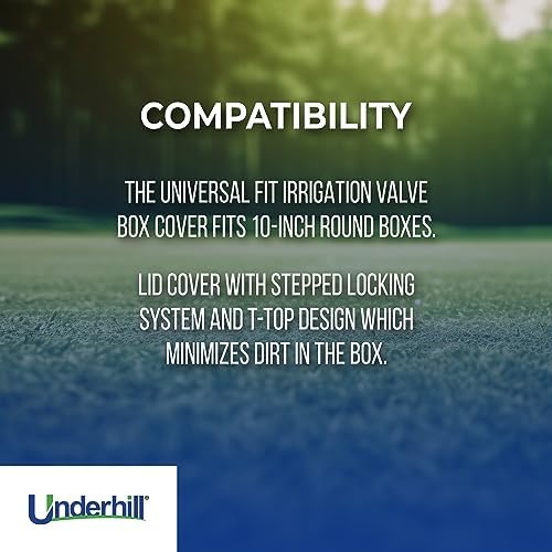 Underhill Sprinkler Valve Round Box Lid, VersaLid 10 Inch Universal Cover for Automatic Irrigation System, Green, VL-10-4, 4 Pack - Image 4