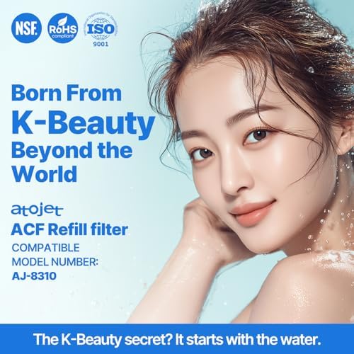 Cleansing Washbasin Faucet Replacement Filter Inspired By Korea's Beauty Culture - Pure Carbon Filters for Bathroom (6 Filters) – Compatible with Atojet AJ8310 (AJ8310-FLT-6PC) - Image 2