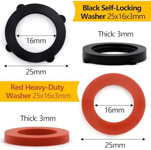 112 Pcs Garden Hose Washers Rubber for Standard 3/4 Inch Water Hose - Image 2