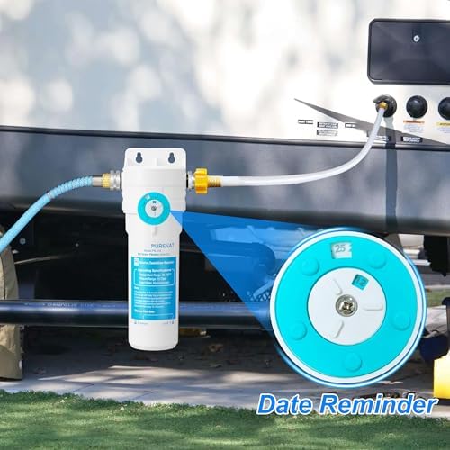 RV Water Filter System - with 10" Compound Filter for RVs,Campers,Gardening - Image 2