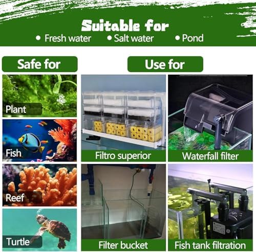 Aquarium Filter Floss 12 * 72 Inches,Dual Density Aquarium Filter Pad,Pond Filter Pad,Filter Media for Crystal Clear Water,Safe for Fish/Reef/Turtles - Image 6