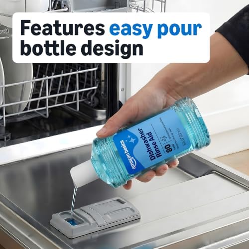 Amazon Basics Dishwasher Rinse Aid, Prevents Spots & Film, Enhances Drying, 8 Fl Oz - Image 4