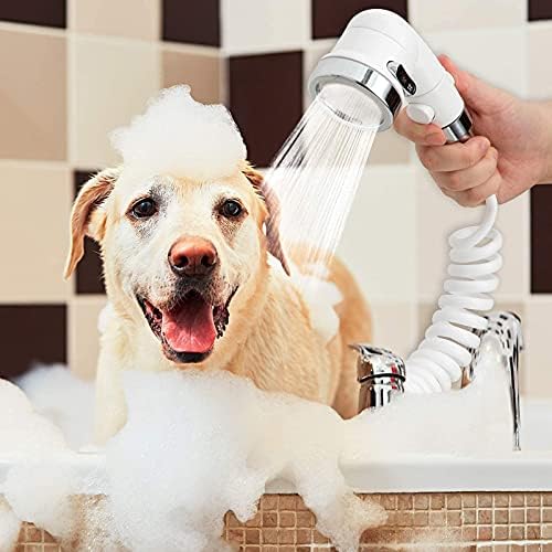 ZCONIEY Sink Faucet Sprayer Attachment, Shower Head Attaches To Tub Faucet, Dog Bathing Hose Shower Set for Laundry Bathroom Kitchen - Image 3