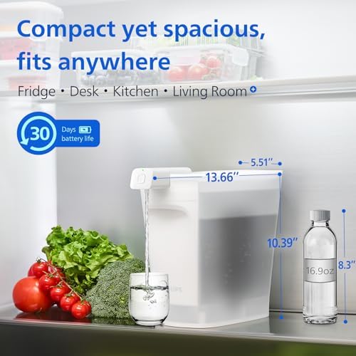 PHILIPS Electric Water Filter Pitcher & Water Filter Dispenser, ADD5903 - Image 2
