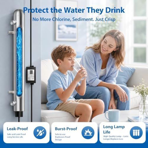 Whole House UV Water Filter System 55W,12 GPM,with Flow Sensor,3/4" MNPT - Image 3