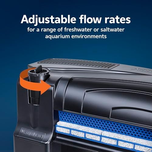 Aqueon SmartClean Power Filter with EcoRenew Filter Cartridge, Quick and Easy Water Changes, Quiet Operation, Adjustable Flow, for 50-90 Gallon Freshwater and Saltwater Aquariums, Large - Image 3