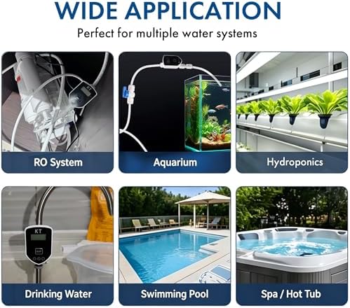 Inline TDS Water Quality Monitor,1/4"Quick Connect for Aquarium&RO (black) - Image 4