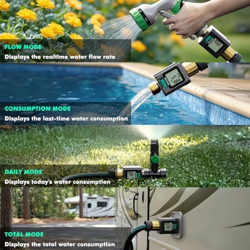 RESTMO Smart Water Flow Meter with Screen Backlight, APP Control - Image 6