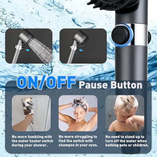 CWPW Filtered Shower Head with Handheld,High Pressure shower heads Filter - Image 6