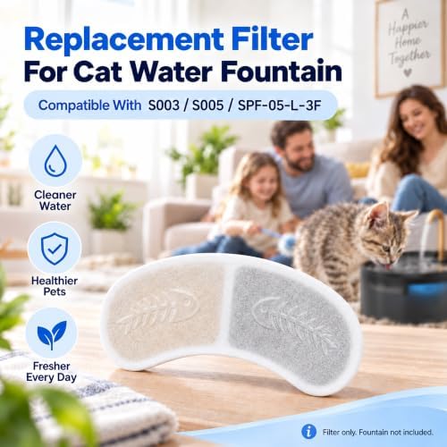 Cat Water Fountain Filter Compatible with S003,S005 - Image 3
