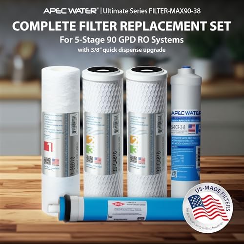 APEC Water FILTER-MAX90-38, RO Replacement Filter Set, US Made, 90 GPD - Image 2