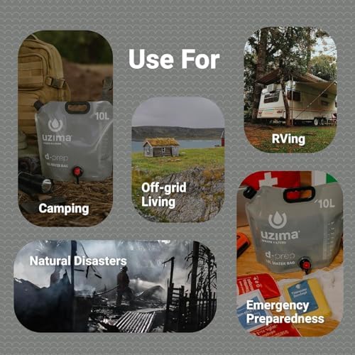 Uzima D-Prep 10L Water Bag, Collapsible Emergency Water Storage Container - Image 3