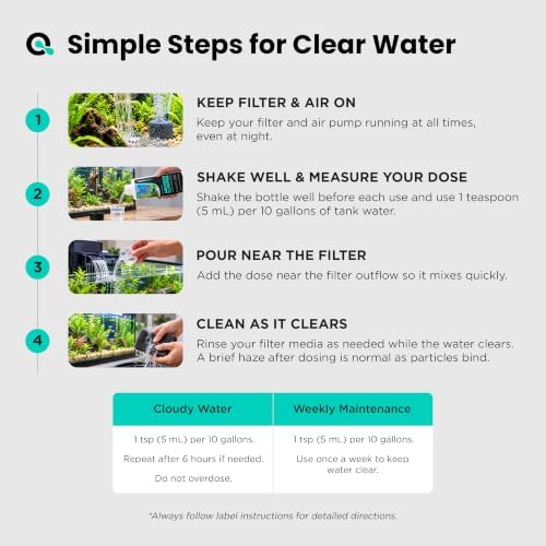 AquaDoc Aquarium Water Clarifier for Cloudy Fish Tank Water, 16 fl oz - Image 4