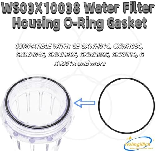 6 Pack WS03X10038 O-Ring Fits GE 2.5 Inch Water Filter GXWH01C - Image 3