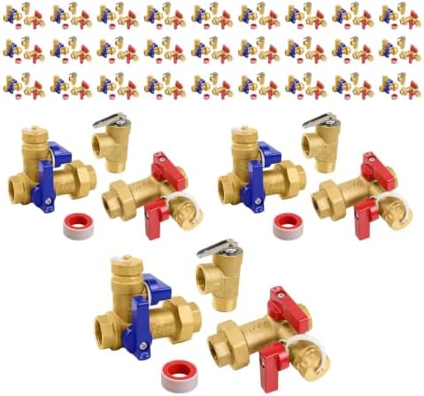 30-Set GUOFIS Tankless Water Heater Service Valve Kit,FIPx FIP(TOOL028-30) by GUOFIS