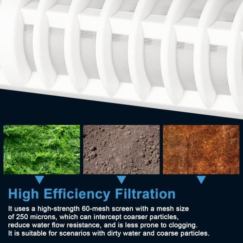 1" 60 Mesh Spin Down Filter Replacement Rusco Vu-Flow - Image 5