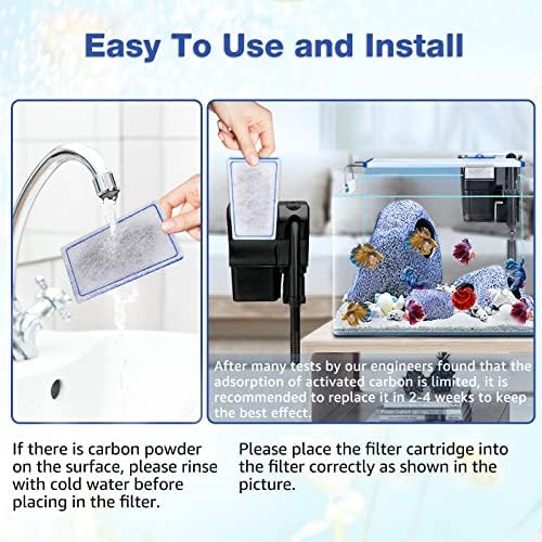 xbbwmrs 9 Count Assembled Medium Filter Cartridges Compatible with Tetra Whisper Bio-Bag Filters 10i PF10 Reptofilter 90 GPH Medium Replacement Filter Cartridges for Whisper Filter & Aquariums - Image 7