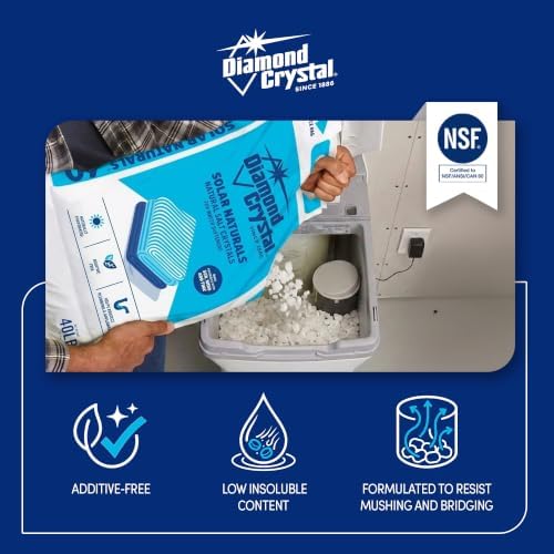 Diamond Crystal 6 Pack Solar Naturals Water Softener Pure Salt, 40 lbs - Image 4