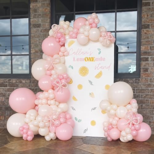 Pink and Yellow Balloon Arch Kit for Lemon Birthday Party Decorations - Image 6