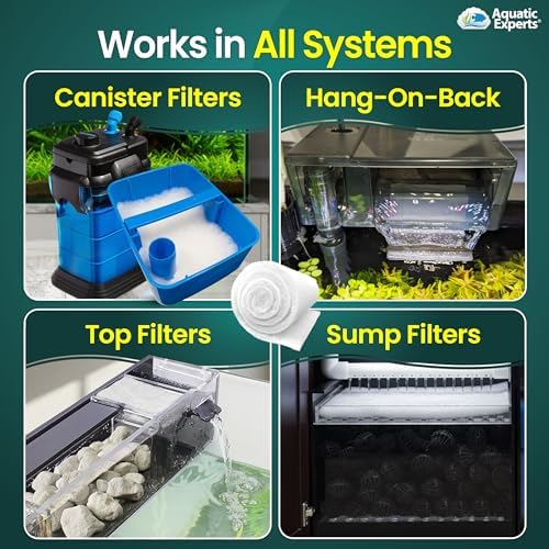Aquatic Experts Aquarium Filter Floss for Fish Tank Filters - FilterFirst Aquarium Filter Pad - Media Roll for Crystal Clear Water, 3/4" - 1" Thick (18 Inch Wide, 72 Inch Long) - Image 6