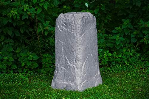 Emsco Group 2236 Natural Granite Appearance Utility Cover – Lightweight – Easy to Install Tall Monolith Landscape Rock, Large - Image 4