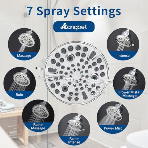 Filtered Shower Head - Water Softener Shower Head - Shower Filter for Hard Water Remove | Reduces Impurities Chlorine and Harmful Substances - Chrome - Image 6