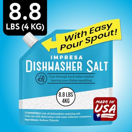 Dishwasher Water Softener Salt 8.8 LB – Pure, Coarse Grain Salt for Bosch, Miele, Whirlpool, Thermador & More – Eliminates Limescale, Spots & Residue – Vegan, Made in USA - Image 3