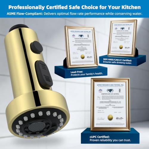 Hibbent NSF/ANSI/CAN 61 & 372 Certified Kitchen Faucet Head Replacement - Image 5