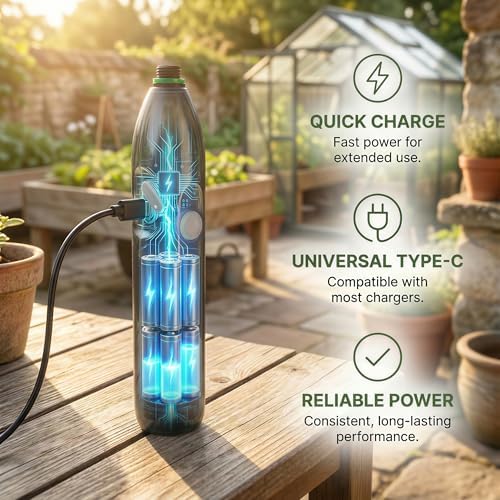 Cordless High-Reach Plant Waterer - Rechargeable Sprayer with Long Wand - Image 4