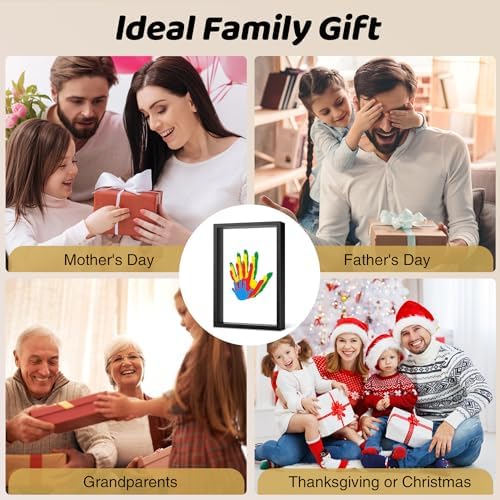 Family Handprint Kit for 4, Hand Print Keepsake Frame DIY Craft Gift - Image 4