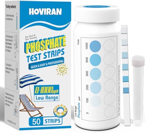 Phosphate Test Kit, Pool Phosphate Test Kit, 50 ct with Colorimetric Tube by HOVIRAN