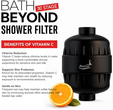 Shower Water Filter Shower Filter for Hard Water- Black - Image 4
