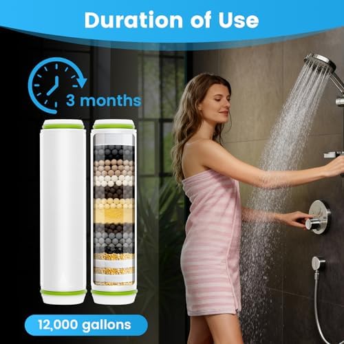 4 Pack Replacement Filters Compatible With PWERAN Handheld Shower Head - Image 5