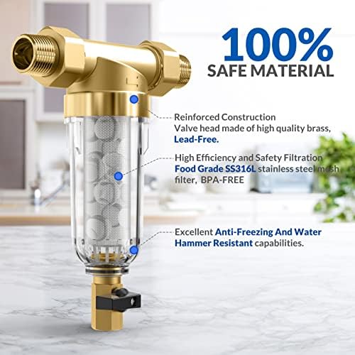 SimPure DC3S Spin Down Sediment Water Filter Replacement Cartridge, 200 Micron (Not Applicable to DC5/DC5P) - Image 3