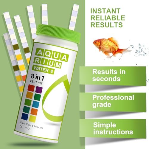 AAwipes 8-in-1 Aquarium Test Kit (150 Strips) for Freshwater & Saltwater - Quick & Accurate Water Testing for Aquariums & Ponds. Tests Free Chlorine, Hardness, pH, Ammonia Nitrogen, etc. (K02-150) - Image 2