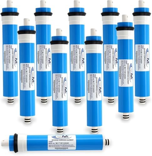 AMI 50 GPD Reverse Osmosis Membrane, RO Membrane Filter Replacement, 10-Pk by AppliedMembranesInc