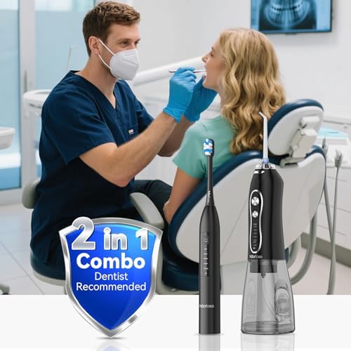 H2ofloss Water Flosser & Electric Toothbrush Combo, 2-in-1 Oral Clean Kit - Image 6