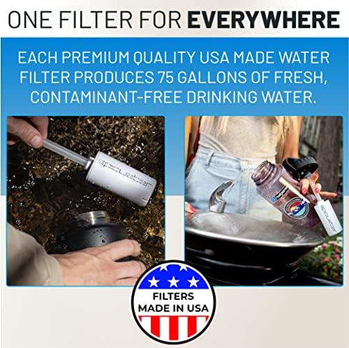Epic Water Filters Nalgene OG Water Bottle with Filter, USA Made, BPA Free, Removes 99.99% Tap Water Contaminants, Forever Chemicals, Honnold Foundation Art, 48 oz - Image 5