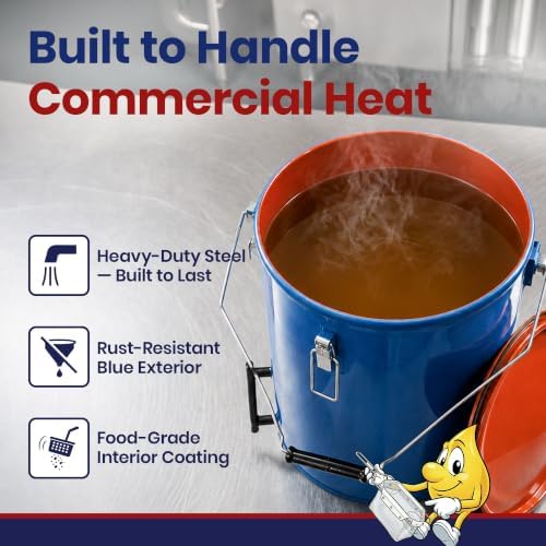MirOil 6 Gallon Blue Oil Grease Bucket & Filter Pot - Image 6