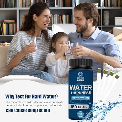 Water Hardness Test Kit-150 Strips Water Quality Testing 0-425 ppm - Image 5